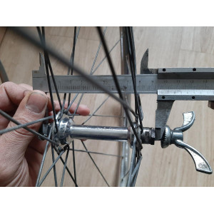 2 Roues DEA ACIER 650B clincher rims hub NEW STAR randonneuse PEUGEOT 123mm