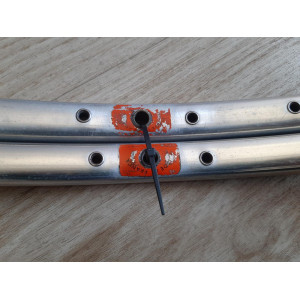 Pair of AVA 700c tubular rims for road bike, 36/36H, rare, circa 1960