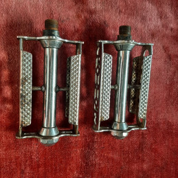 Pédales POOL M14x1.25 vintage 1950 pour vélo Peugeot Mercier Gitane