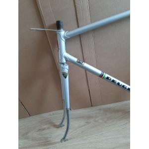 Ausfallenden und 126mm Hinterbaubreite des Peugeot Reynolds 531 Rahmens