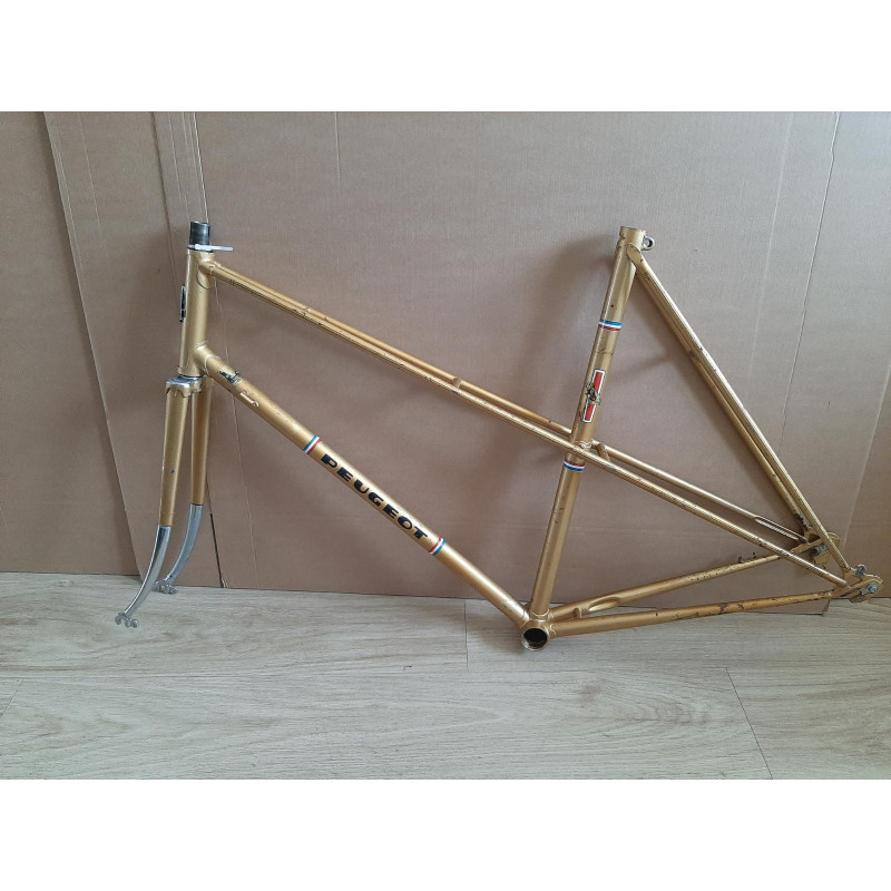 Cadre velo PEUGEOT PK65 randonneuse Reynolds 531 700 1978 lady 57cm 3400g 121,6mm BSFF