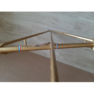 Cadre velo PEUGEOT PK65 randonneuse Reynolds 531 700 1978 lady 57cm 3400g 121,6mm BSFF