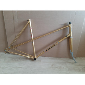 Cadre velo PEUGEOT PK65 randonneuse Reynolds 531 700 1978 lady 57cm 3400g 121,6mm BSFF