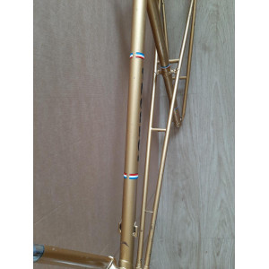 Cadre velo PEUGEOT PK65 randonneuse Reynolds 531 700 1978 lady 57cm 3400g 121,6mm BSFF