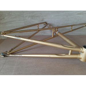 Cadre velo PEUGEOT PK65 randonneuse Reynolds 531 700 1978 lady 57cm 3400g 121,6mm BSFF