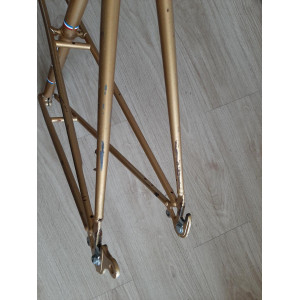 Cadre velo PEUGEOT PK65 randonneuse Reynolds 531 700 1978 lady 57cm 3400g 121,6mm BSFF