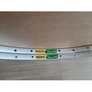 2 Jantes MAVIC MA2 ARGENT 700c clincher rims 36S jantes à pneus JA15
