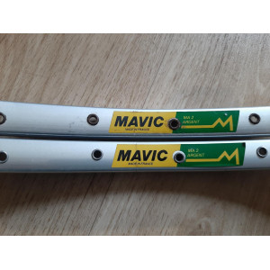 2 Jantes MAVIC MA2 ARGENT 700c clincher rims 36S jantes à pneus JA15