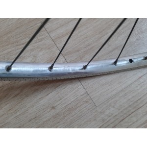 2 Roues RIGIDA ACIER 700C clincher rims randonneuse PEUGEOT 130.6mm RO12
