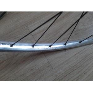 2 Roues RIGIDA ACIER 700C clincher rims randonneuse PEUGEOT 130.6mm RO12