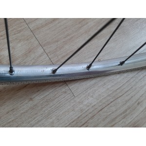 2 Roues RIGIDA ACIER 700C clincher rims randonneuse PEUGEOT 130.6mm RO12