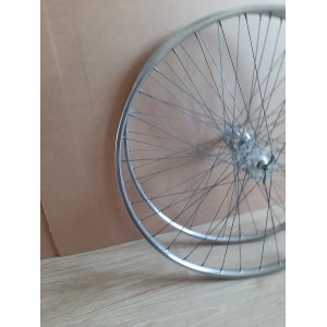 2 Roues RIGIDA ACIER 700C clincher rims randonneuse PEUGEOT 130.6mm RO12