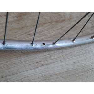 2 Roues RIGIDA ACIER 700C clincher rims randonneuse PEUGEOT 130.6mm RO12