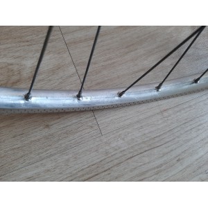 2 Roues RIGIDA ACIER 700C clincher rims randonneuse PEUGEOT 130.6mm RO12