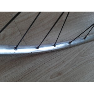 2 Roues RIGIDA ACIER 700C clincher rims randonneuse PEUGEOT 130.6mm RO12