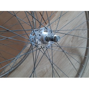 2 Roues RIGIDA ACIER 700C clincher rims randonneuse PEUGEOT 130.6mm RO12
