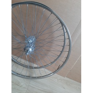 2 Roues RIGIDA ACIER 700C clincher rims randonneuse PEUGEOT 130.6mm RO12