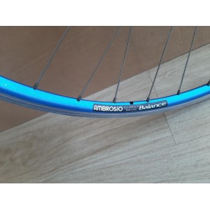 Vintage rear wheel AMBROSIO Balance with CAMPAGNOLO VELOCE 9-speed (9S) hub