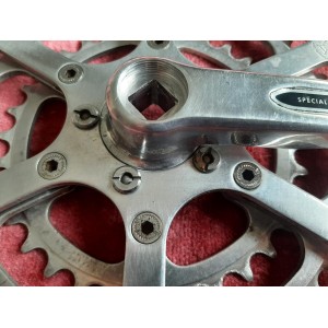 SPECIALITES TA Kurbelgarnitur 32-42-52 Zähne Duralumin 170mm Gebrauchsspuren