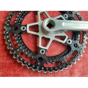 Pedalier Stronglight 105 TER 42-52 170 14×1.25 ancien velo PD4