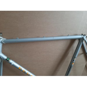 Head tube decal showing classic Peugeot emblem