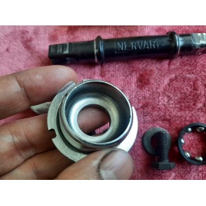 NERVAR Bottom Bracket French Thread 35x1 mm 122 mm Axle for Triple Chainset