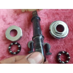 NERVAR Bottom Bracket French Thread 35x1 mm 122 mm Axle for Triple Chainset