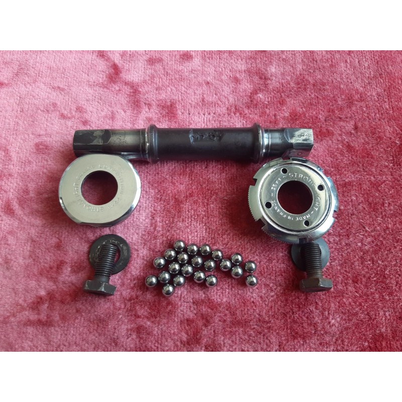 Eixo pedaleiro STRONGLIGHT Competition 125mm triplo rosca francesa – vista geral