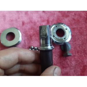 Eixo pedaleiro 125mm – pormenor do corte no lado esquerdo