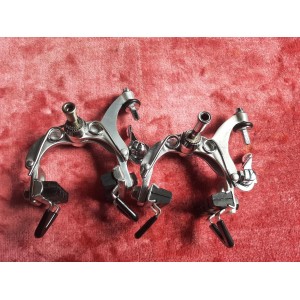 Pinza freno Campagnolo Super Record detalle logotipo grabado