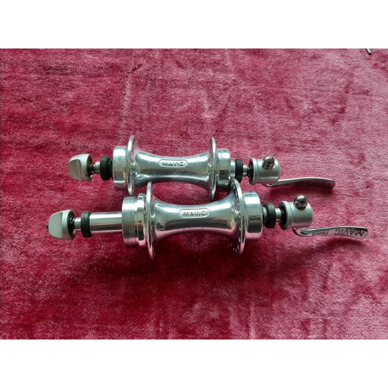 MAVIC 500 RD vintage hub set front/rear 36H French thread 34.7x100