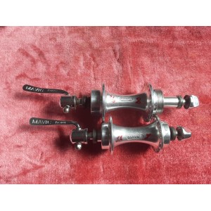 Coppia mozzi MAVIC 500 RD anteriore e posteriore vista laterale 36 fori
