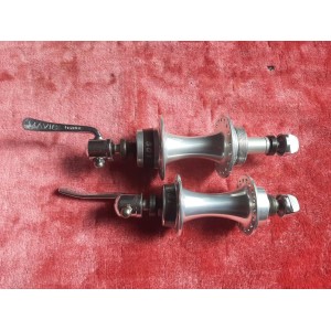 MAVIC 501 vintage hub set front and rear 36H BSA thread 1.37x24