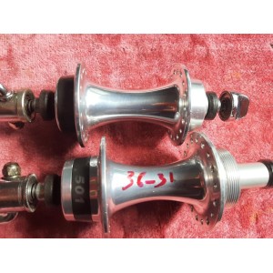 Paire de moyeux MAVIC 501 avant/arrière vintage bike 36H 1.37x24 MM31