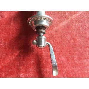 Flange detail of vintage 36-hole Mavic road front hub