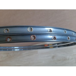 2 MAVIC G40 700c 36H dark grey clincher rims vintage bike