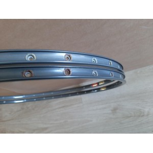 2 MAVIC G40 700c 36H dark grey clincher rims vintage bike
