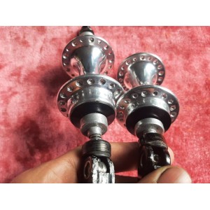 Pair of MAVIC 500 low-flange hubs – 1970s vintage bicycle 36H 34.7x100