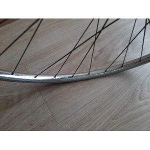 SAMIR SAMINOX steel 700C front wheel with PELISSIER hub for touring bike