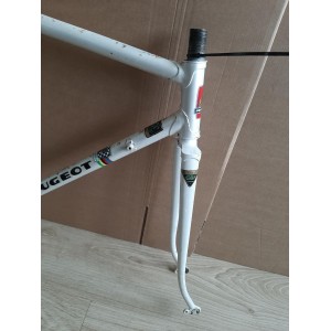 Raccords de direction et stickers Reynolds 531 sur cadre Peugeot PY10