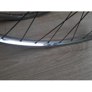 2 Roues LYOTARD ACIER 650B moyeux ATOM 1978 randonneuse 120mm PEUGEOT RO1