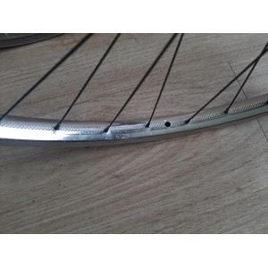 2 Roues LYOTARD ACIER 650B moyeux ATOM 1978 randonneuse 120mm PEUGEOT RO1