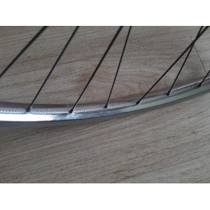 2 Roues LYOTARD ACIER 650B moyeux ATOM 1978 randonneuse 120mm PEUGEOT RO1