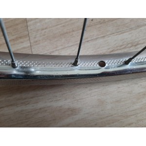 2 Roues LYOTARD ACIER 650B moyeux ATOM 1978 randonneuse 120mm PEUGEOT RO1