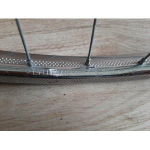 2 Roues LYOTARD ACIER 650B moyeux ATOM 1978 randonneuse 120mm PEUGEOT RO1