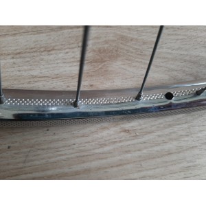 2 Roues LYOTARD ACIER 650B moyeux ATOM 1978 randonneuse 120mm PEUGEOT RO1
