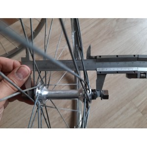 2 Roues LYOTARD ACIER 650B moyeux ATOM 1978 randonneuse 120mm PEUGEOT RO1