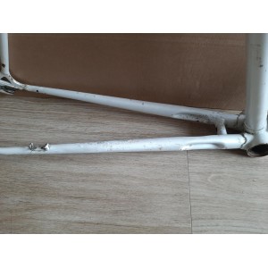 Horquilla delantera original de acero Reynolds 531 cromada