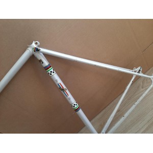 Seat tube metric tape measure verification 58.5cm