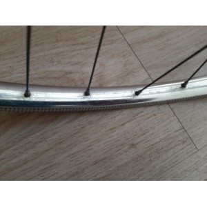 SAMIR SAMINOX 700C steel REAR wheel with NEW STAR hub 120mm  touring bike